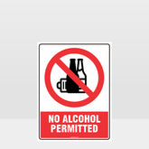 Customized Hazard Signs,Prohibition No Alcohol Permitted Sign